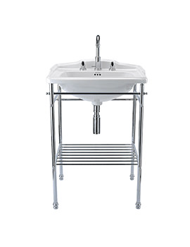 Imperial Delille Large Basin and Chrome Stand 625mm