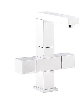 Hudson Reed Kubix Cruciform Mono Basin Mixer Tap with Swivel Spout | PA315