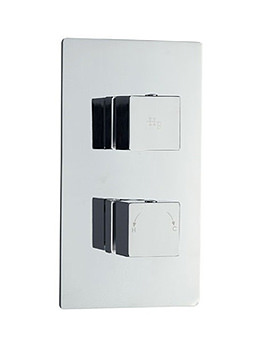 Hudson Reed Kubix Twin Concealed Thermostatic Shower Valve | A3017