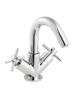 Hudson Reed Kristal Mono Basin Mixer Tap with Swivel Spout | KRI305