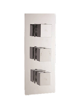 Hudson Reed Kubix Triple Concealed Thermostatic Shower Valve | A3014