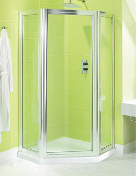 Supreme Pivot Door Shower Enclosure 1200mm x 900mm Silver | 7135-7012-7013