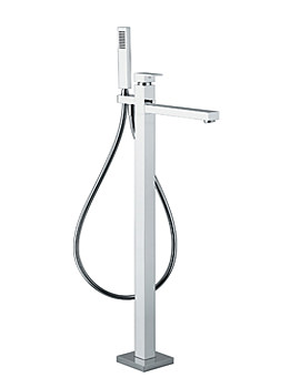 Abode Fervour Floor Standing Bath Filler With Shower Handset