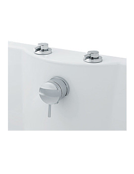 Hudson Reed Clio Freeflow And Bath Filler Side Valves