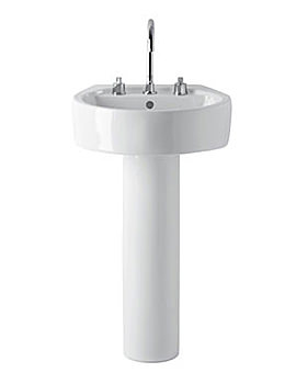 Ideal Standard White Round 1 Tap hole basin 500mm | E0007