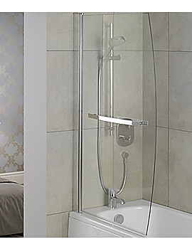 Ideal Standard Synergy Bow Bath Screen with Towel Rail | L6212AA
