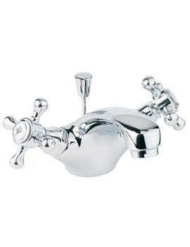 Tudor Mono Basin Mixer Tap With Pop-Up Waste Chrome | TUD113