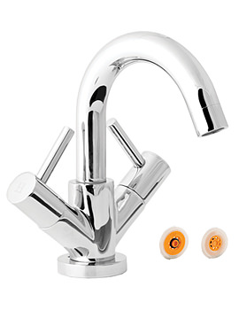 Insignia Mono Basin Mixer Tap With Pop Up Waste And 4L Per Min Regulator