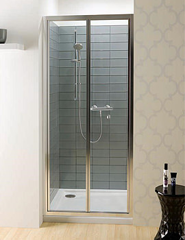 Simpsons Edge Bifold Shower Door 800mm | EBFSC0800