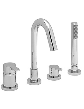 Vado Sense 4 Hole Single Lever Bath Shower Mixer Tap
