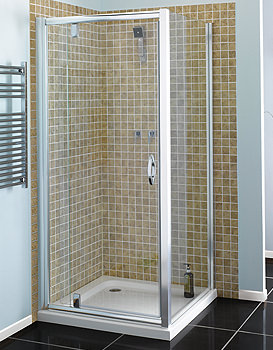 Aqualux Aquanos Pivot Shower Door 800mm | FEN0585AQU