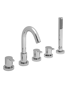 Vado Sense 5 Hole Deck Mounted Bath Shower Mixer Tap