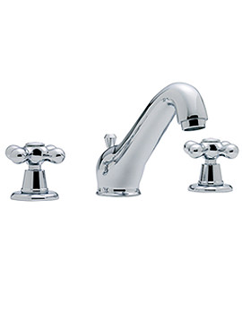 Tre Mercati Victoria 3 Hole Basin Mixer Tap | VICT9, VICT29