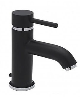 Tre Mercati Milan Black Mono Basin Mixer Tap | 63370