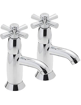 Tre Mercati Faro Crosshead Basin Taps Pair | 4010