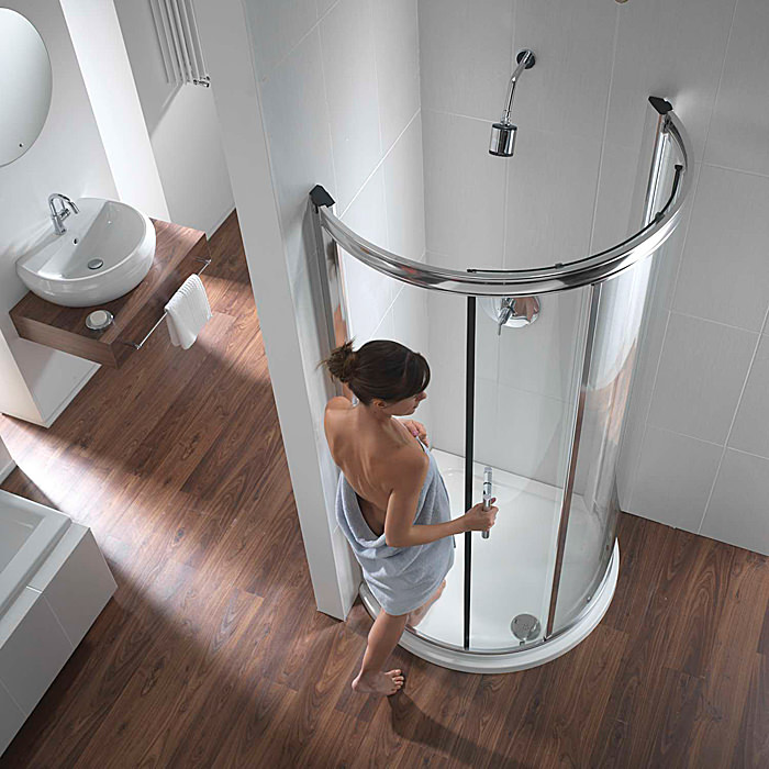 Twyford Hydr8 Bow Quadrant Shower Enclosure 780mm H83930CP