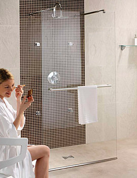 Twyford Hydr8 Walk Through Shower Panel 900mm | H85910CP
