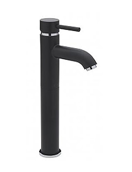 Tre Mercati Milan Black Extended Mono Basin Mixer Tap | 63375