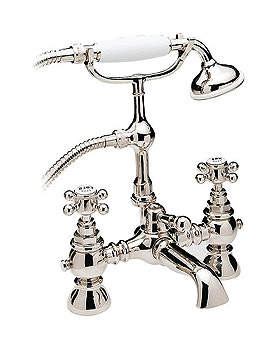 Tre Mercati Sorrento Pillar Bath Shower Mixer Tap With No1 Kit | 96050