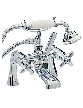 Charlestone Pillar Bath Shower Mixer Tap With No.1 Kit | 1405