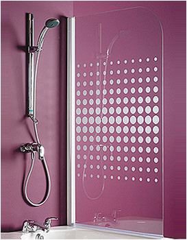 Aqualux Half Framed Radius Bath Screen - Special Offer