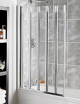 Manhattan M3 5 Panel Swiftseal Bath Screen | M3CL5NSCC