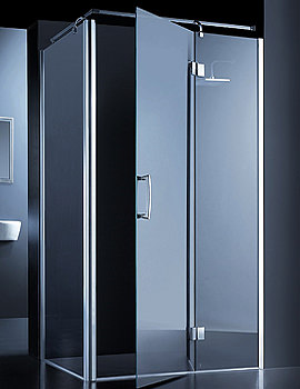 Manhattan Minimal Hinged Shower Door 1000mm | M3CL10MHDCL