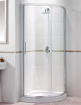 Manhattan Uno Shower Quadrant Clear Glass 800 x 800mm | M3CL80QUC