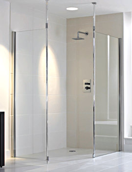 Aqualux Aquaspace Walk In Modular Shower Panel 700mm | FEN0730AQU
