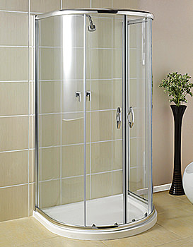 Aqualux Aquanos D-Shape Quadrant Shower Enclosure | FEN0617AQU