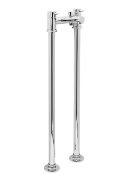 Vado Zoo Floor Mounted 2 Hole Bath Shower Mixer