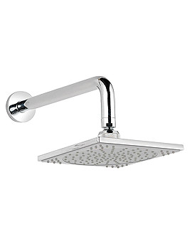Home Of Ultra Rialto Square Fixed Shower Head And Arm