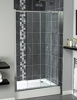 Aqualux Shine Sliding Shower Door 1700mm | FEN0921AQU