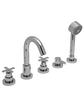 Vado Tonic 5 Hole Deck Mounted Bath Shower Mixer Tap | TON-135-3/4