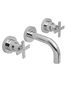 Vado Tonic 3 Hole Wall Mounted Bath Filler Tap | TON-126S-3/4