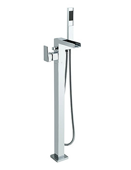 Synergie Floor Mounted Single Lever Bath Shower Mixer Tap