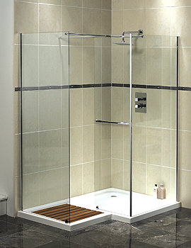 Aqualux Aquaspace Square Walk In Enclosure 1000x1500mm FEN0841AQU FTR0214AQU