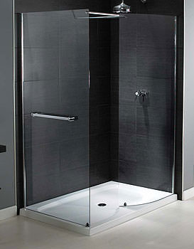 Aqualux Shine Walk In Shower Enclosure 1400 x 800mm | FEN0878AQU