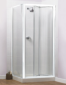 Aqualux Aquarius Xtra Bi-Fold Shower Door 1000mm | FEN0535AQU