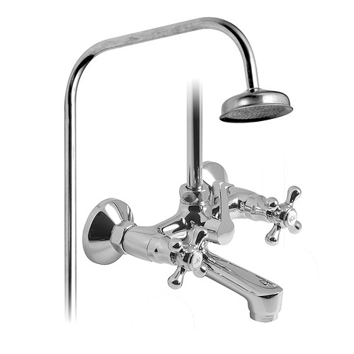 Vado Victoriana Bath Shower Mixer Tap With Rigid Riser VIC121R