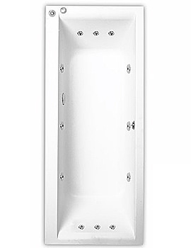Trojan Elite Double Ended 11 Jets Whirlpool Bath 1700 x 750mm