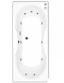 1800 x 800 Double Ended Ibiza Whirlpool bath