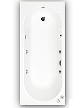 Trojan Cascade 11 jet Whirlpool Bath 1700 x 700mm