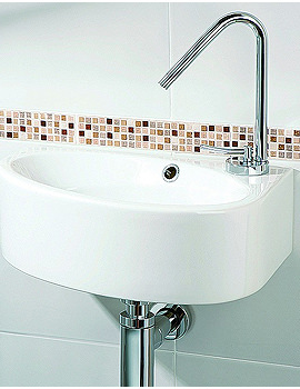 HIB Domino White Bathroom Basin from HIB Rialto | 9440