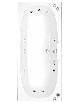 Trojan Algarve Double Ended 1700 x 750 Whirlpool Bath