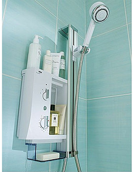 Mira Elevate Electric Shower 9.5KW White and Chrom