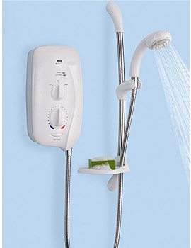 Mira Sport 9.0 KW Electric Shower White and Chrome Finish | 1.1563.003