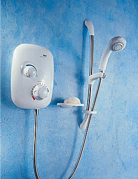 Mira Event XS Power Shower Manual White and Chrome | 1.1532.003
