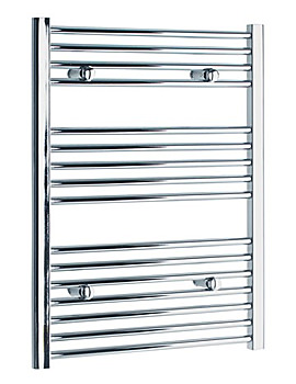 Image of Tivolis Heated Towel Rail Radiator Straight 500 x 800mm