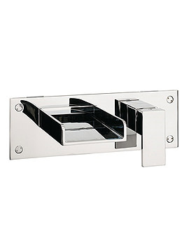 Crosswater Water Square 2 Hole Wall Mounted Bath Tap | WS321WC